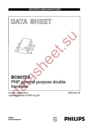 BC807DS T/R datasheet  